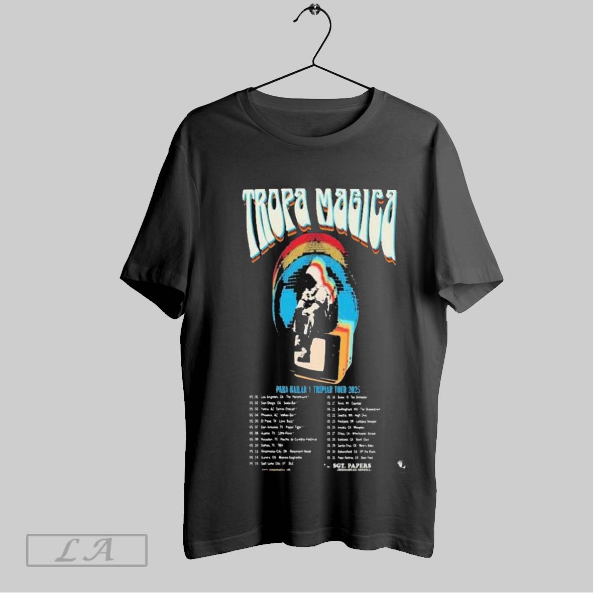 Top Tropa Magica Para Ballar Y Tripiar Tour 2025 Astronaut Tv Disco Shirt Hoodie Shirt