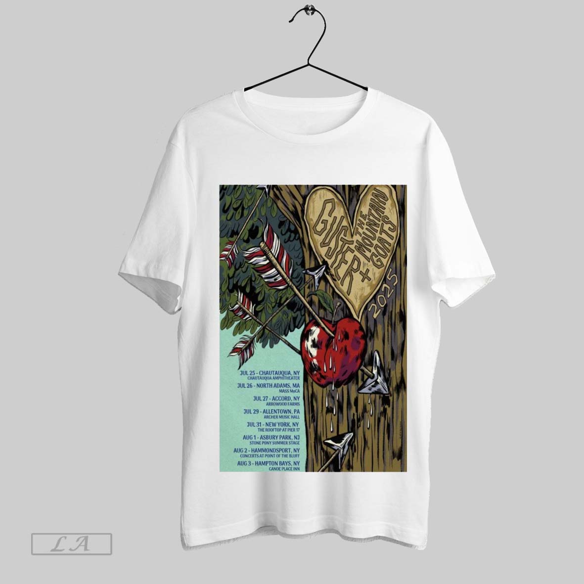 Top Poster The Mountain Goats Guster Tour 2025 July 25 Chautauqua Ny Chautauqua Amphitheater SweatshirtShirt