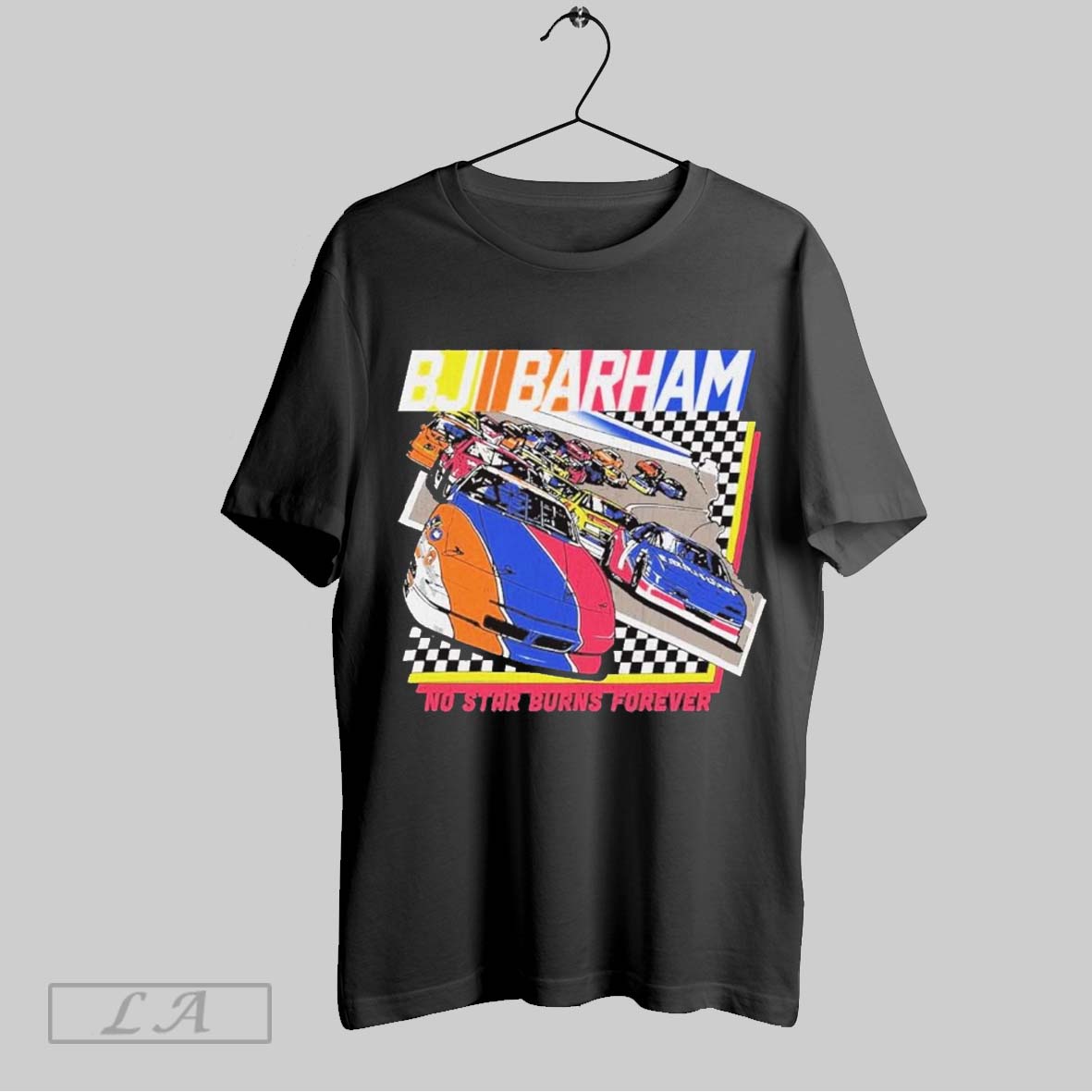 Top Nascar Bj Barham No Star Burns Forever Tour 2025 Retro Vintage Painting Shirt Hoodie Shirt