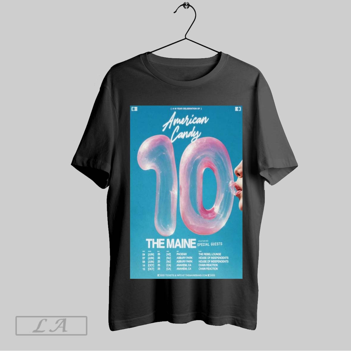 Top Poster A 10 Year Celebration Of American Candy The Maine Tour 2025 Featuring Special Guests SweatshirtShirt