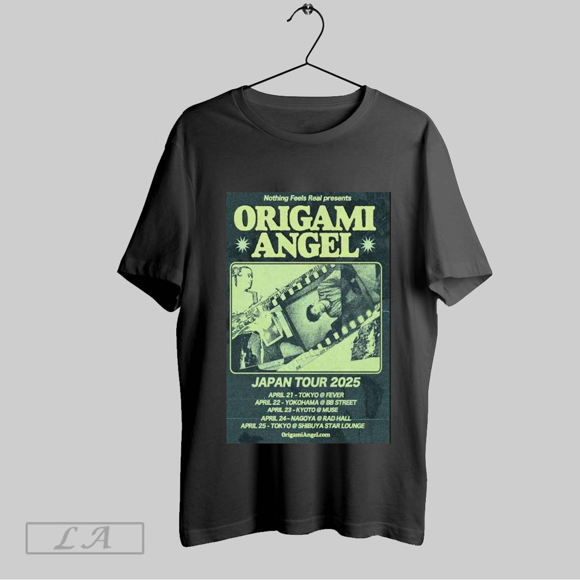 Top Origami Angel Nothing Feels Real Japan Tour 2025 Shirt Hoodie Shirt