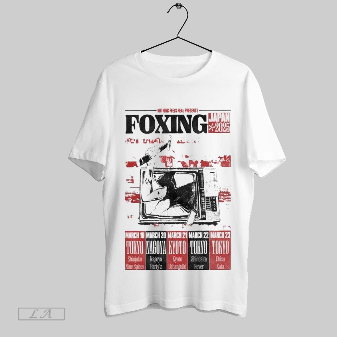 Top Foxing Japan Nothing Feels Real Tour 2025 Shirt Hoodie Shirt