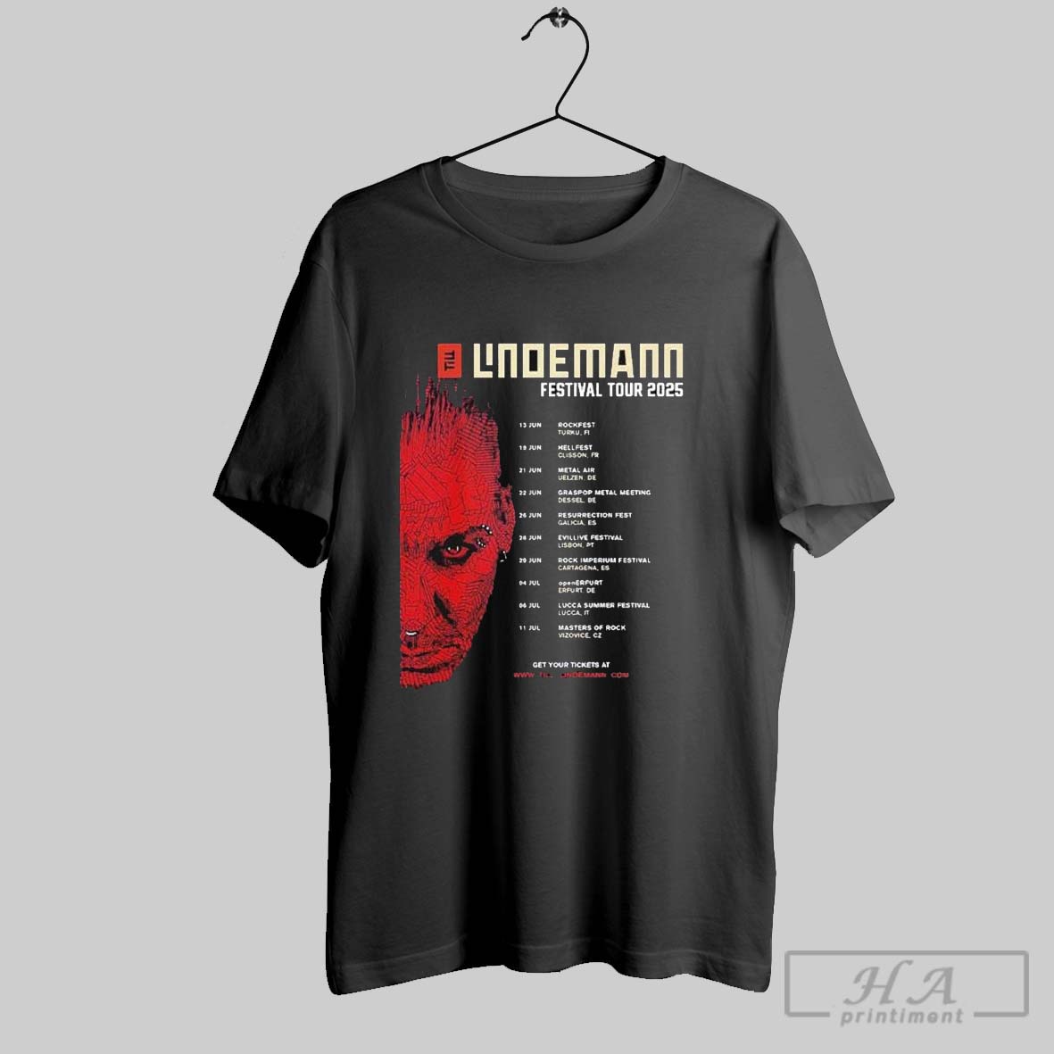 Till Lindemann Festival Tour 2025 Dates Shirt