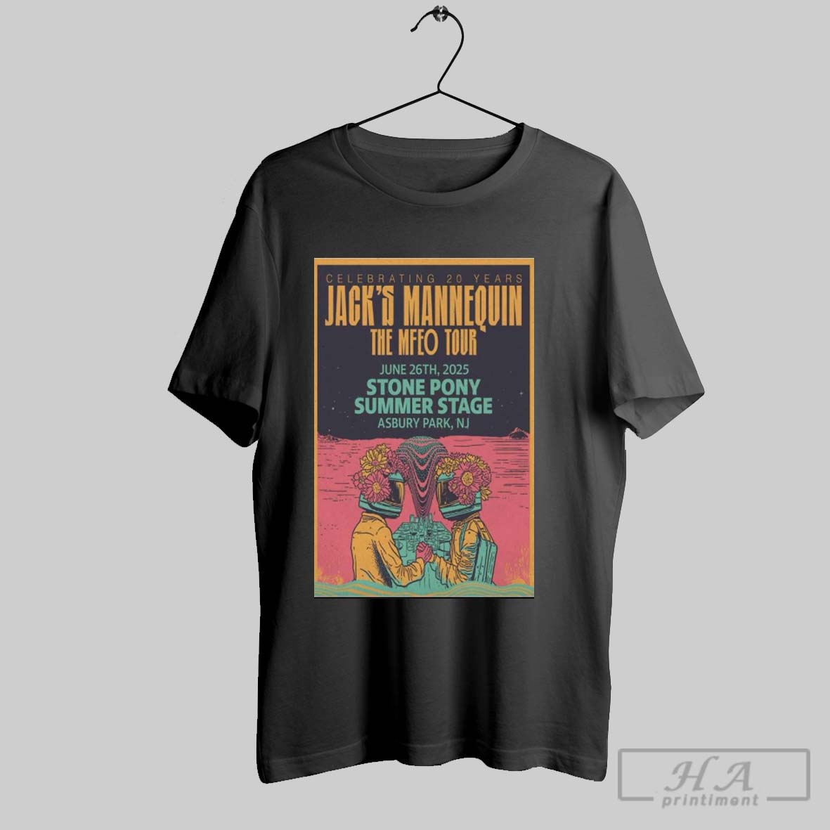 Poster Celebrating 20 Years Jacks Mannequin The Mfeo Tour Jun 26 2025 Asbury Park Nj Shirt