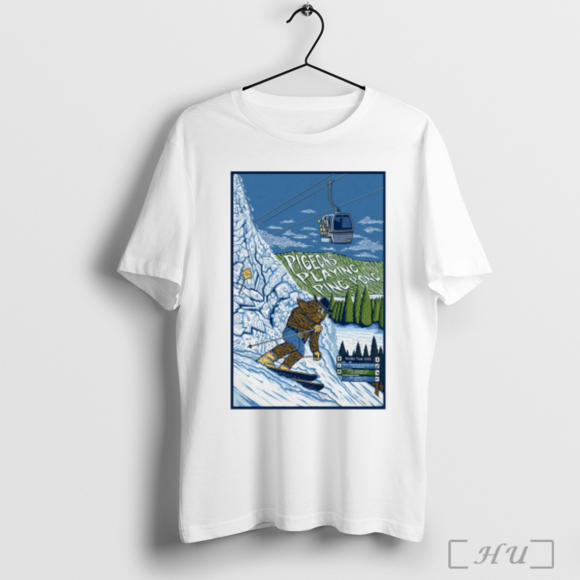 Pigeons Playing Ping Pong Winter Tour 2025 Shirt