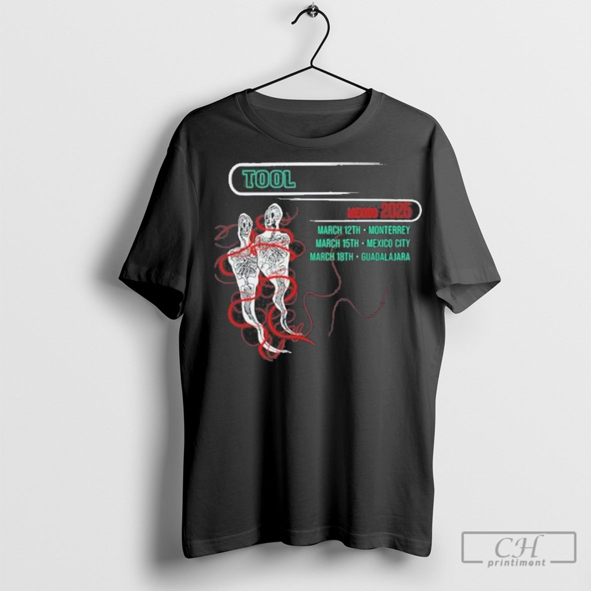 Official Tool 2025 Mexico Tour Evenshirt
