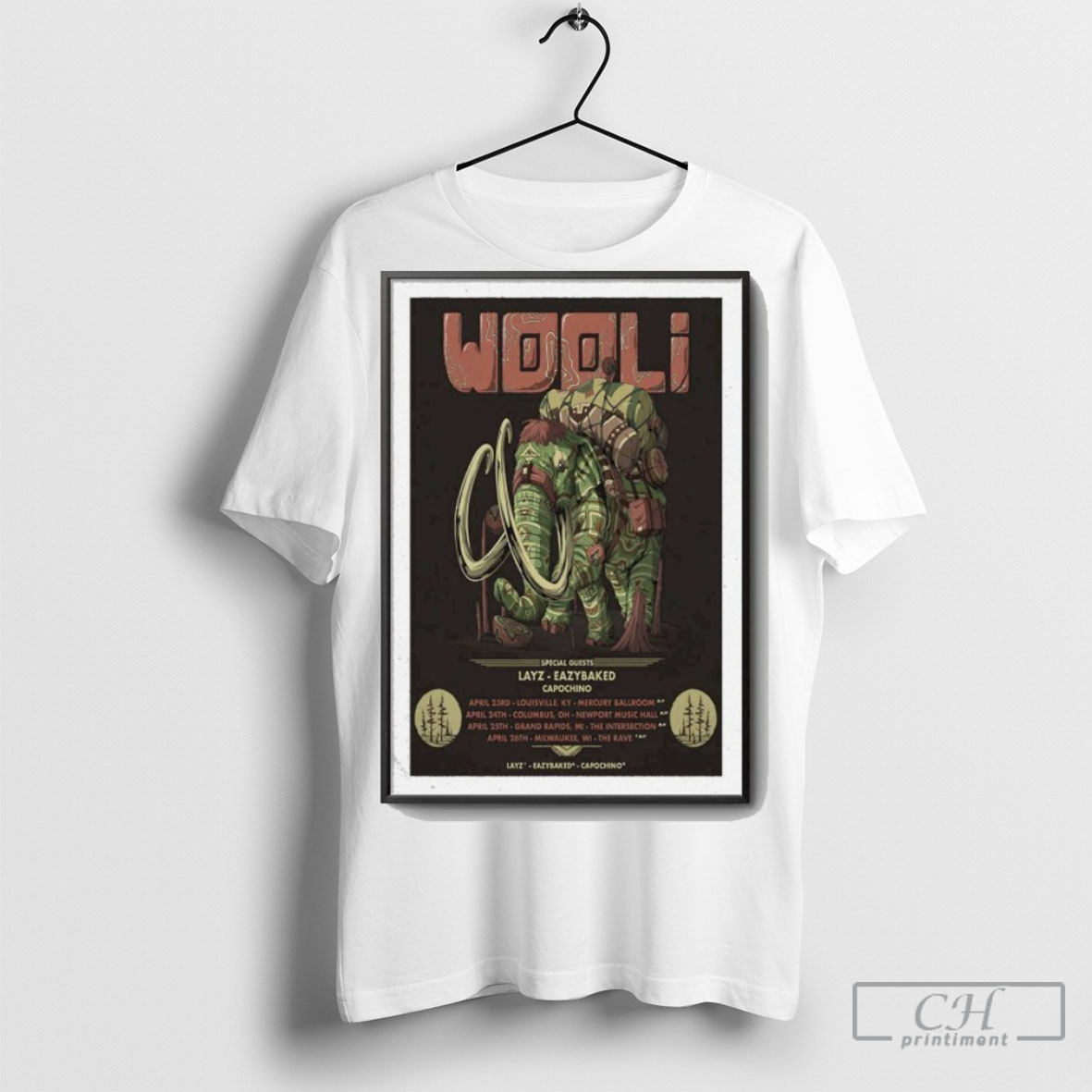 Official Wooli Tour Apr 2025 Poster Shirt