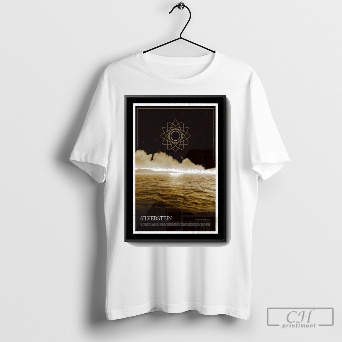 Official Uk Europe Tour 2025 Silverstein Poster Shirt