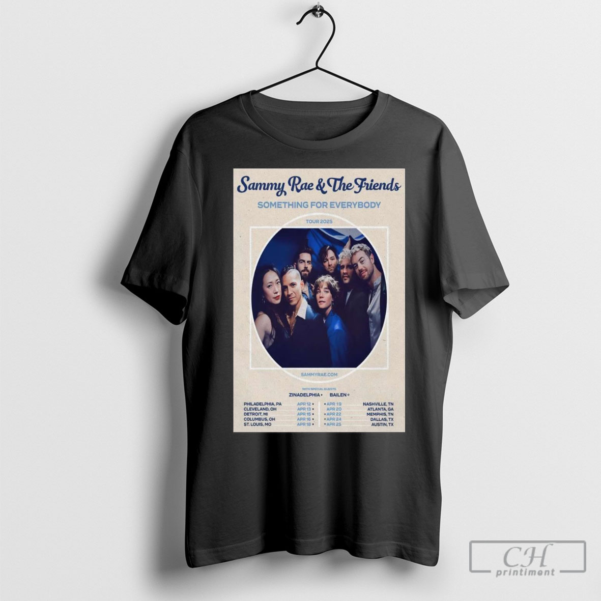Official Sammy Rae And The Friends Something For Everybody Tour 2025 With Special Guest Zinadelphia Bailen Shirt Cutom Poster Coffee Mugs Ornaments