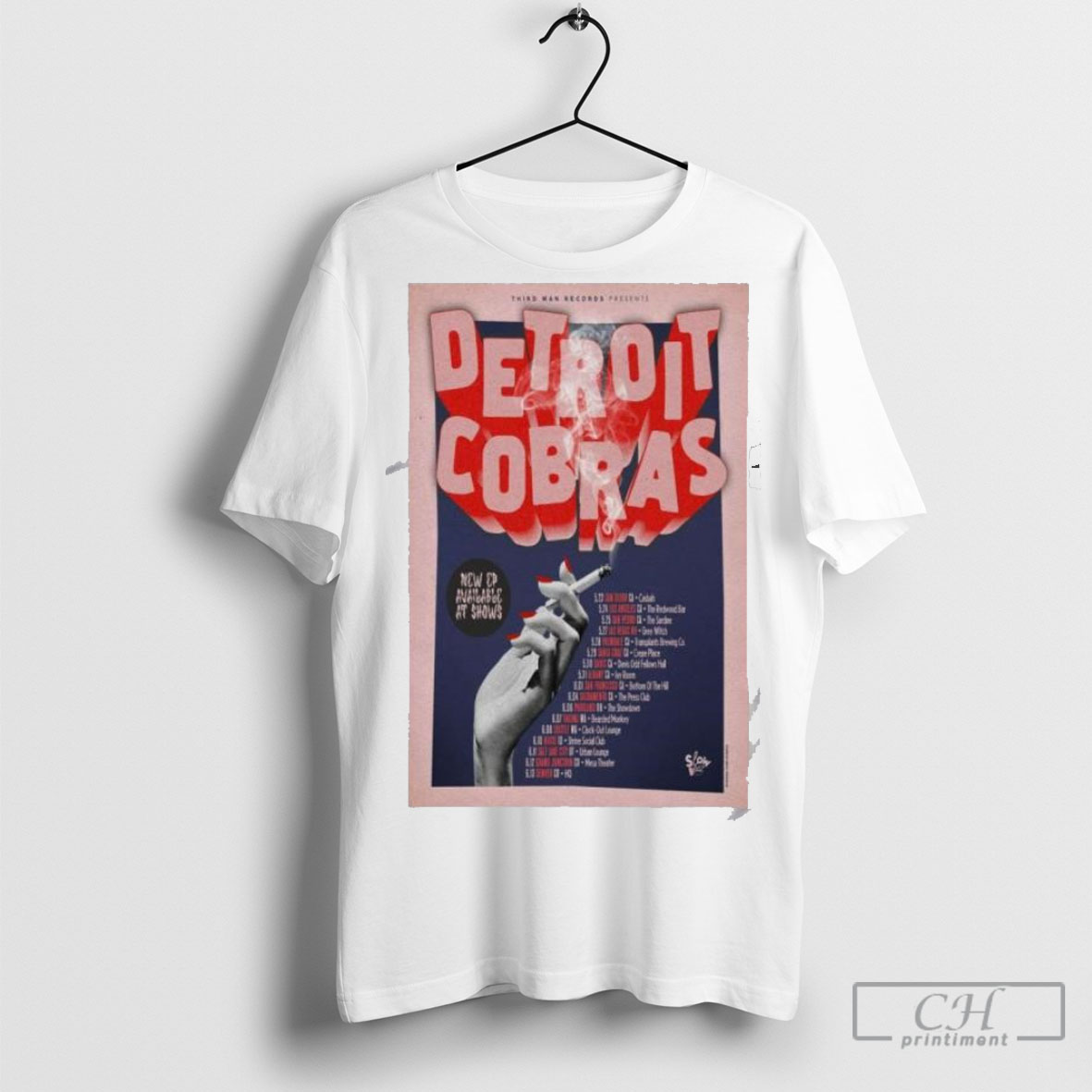 Official Spring Tour 2025 The Detroit Cobras Poster Shirt