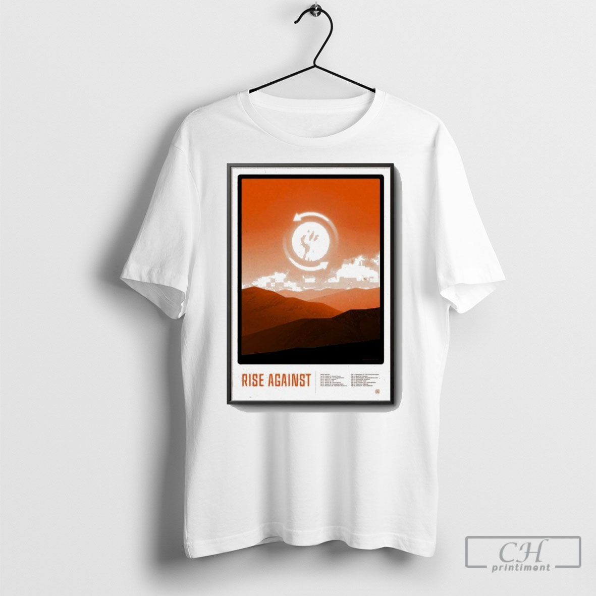 Official Rise Against Winter Tour 2025 Poster Shirt