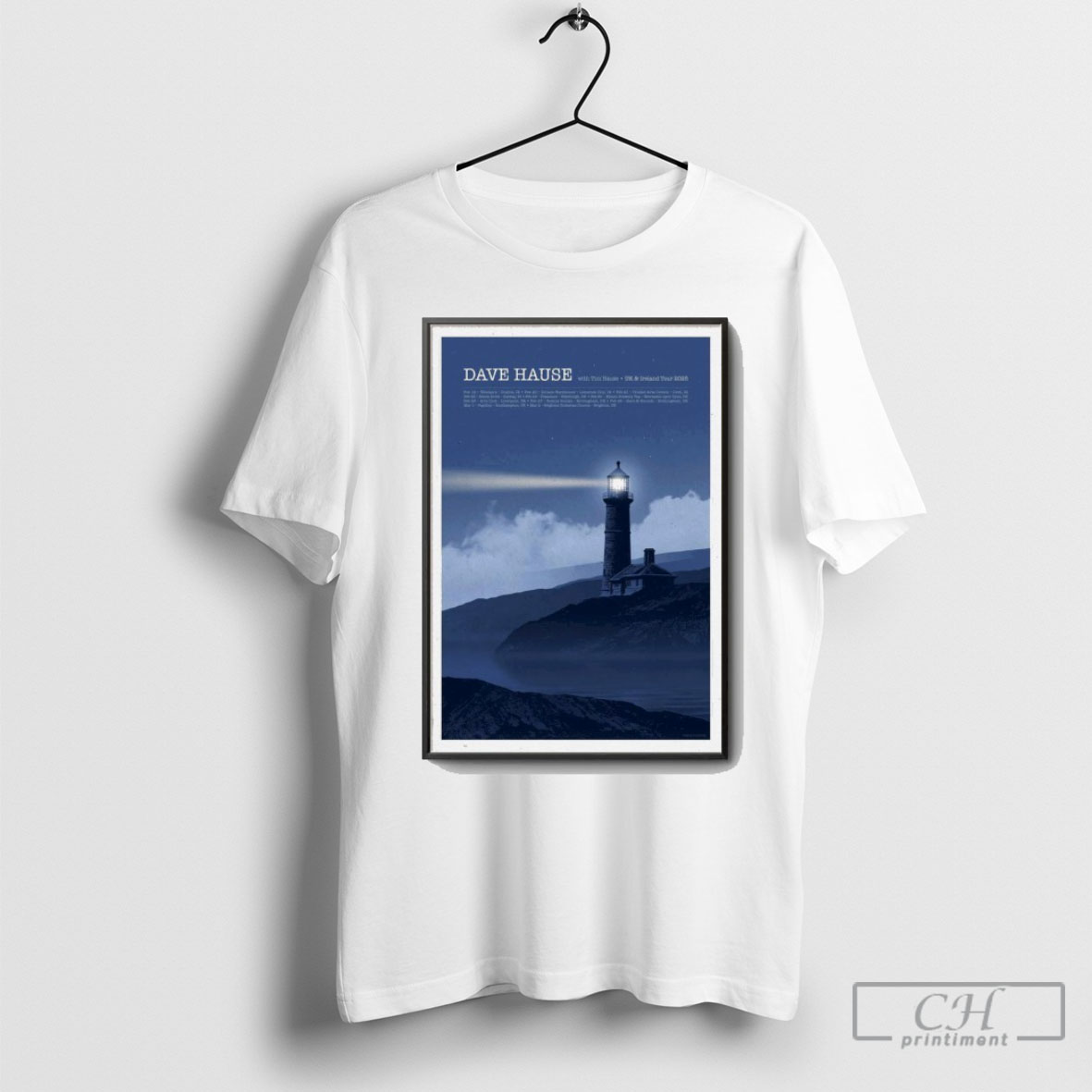 Official Dave Hause Tour Uk Ireland 2025 Poster Shirt