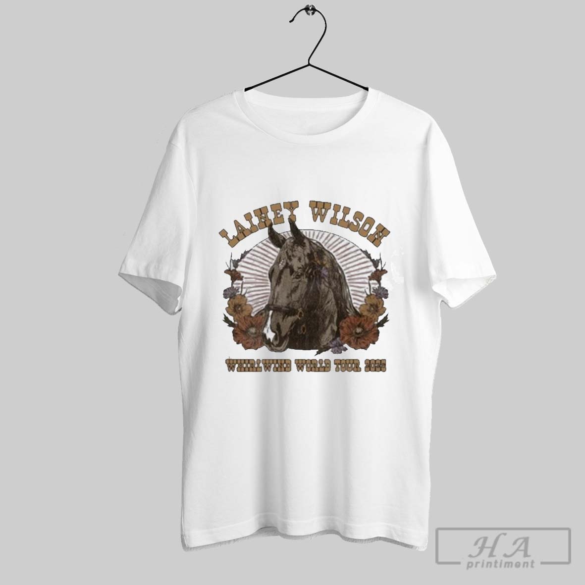 Lainey Wilson Whirlwind World Tour 2025 Flower Shirt