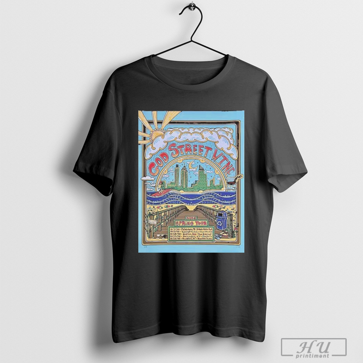 God Street Wine 2025 Spring Tour Schedule Shirt