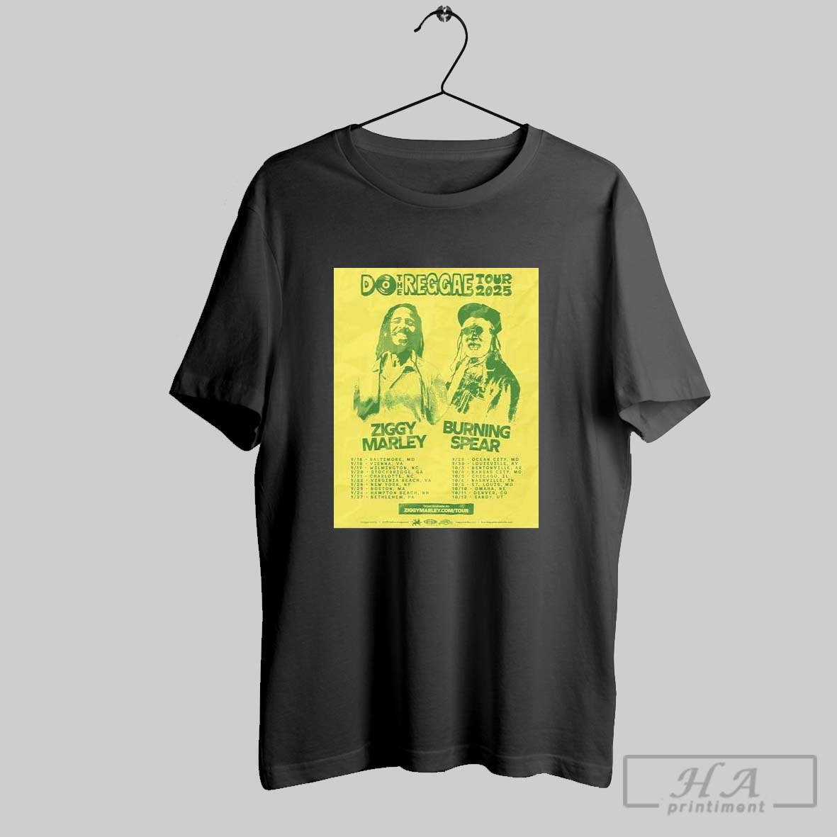 Ziggy Marley And Burning Spear Do The Reggae Tour 2025 Tour Dates Shirt