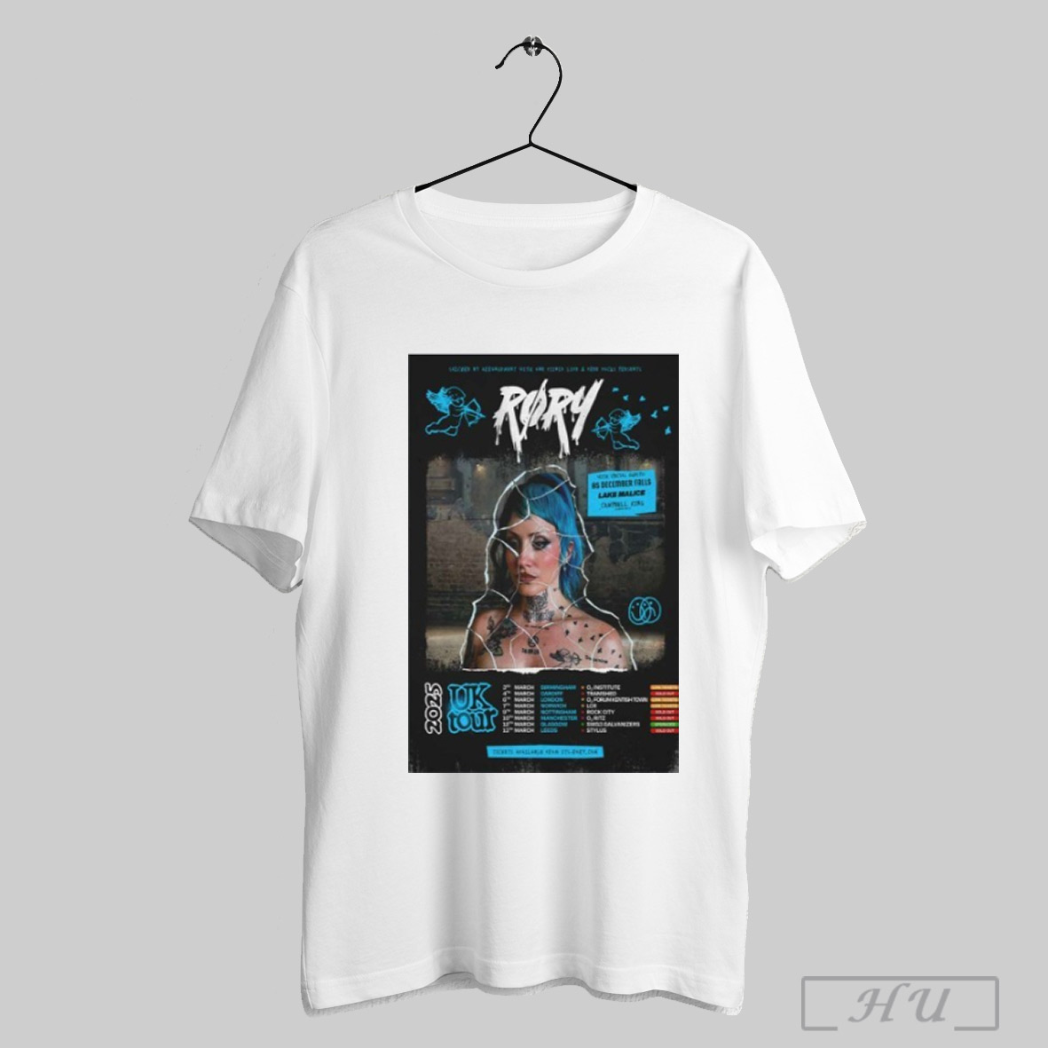 Trendy Rory With Special Guests As December Falls Lake Malice Uk Tour 2025 Poster Shirt