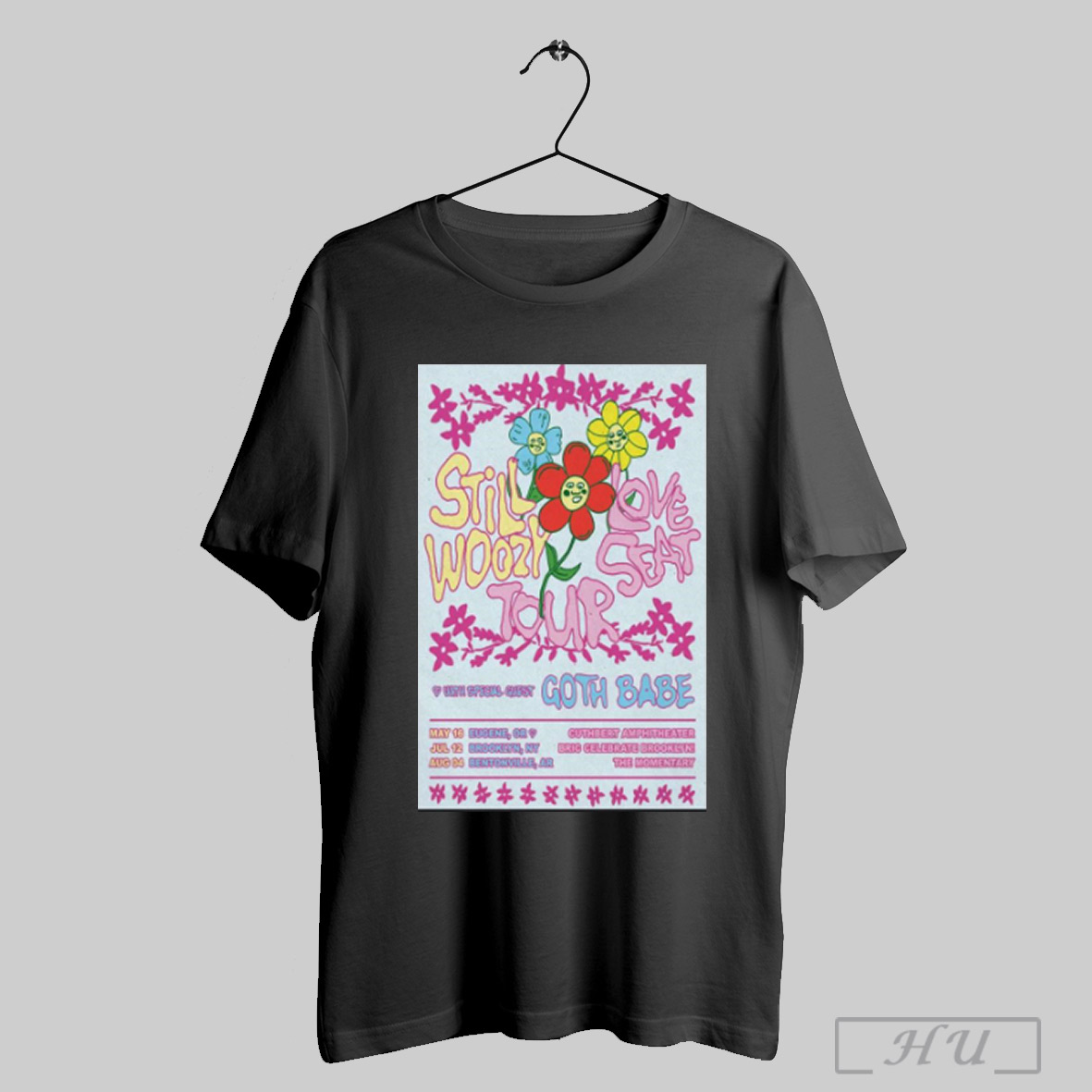 Trendy Poster Still Woozy Tour Loveseat 2025 With Special Guest Goth Babe May 16 Eugene Or Shirt