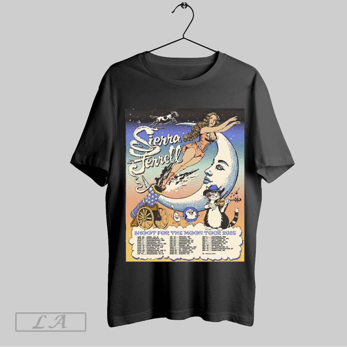 Top Sierra Ferrell Shoot For The Moon Tour 2025 North America Tour Dates Unisex Sweatshirt Shirt