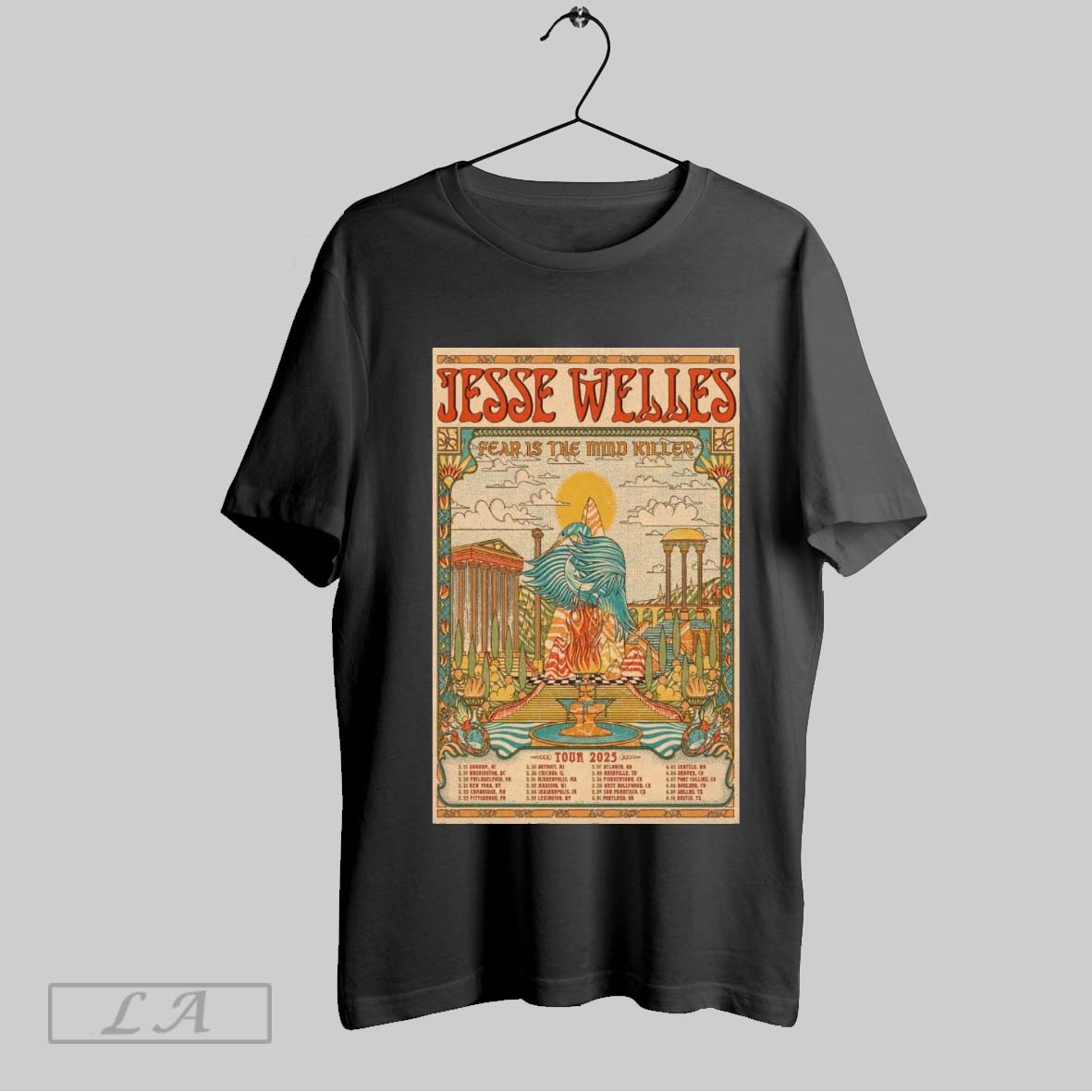 Top Poster Jesse Welles Fear Is The Mind Killer Tour 2025 Shirt