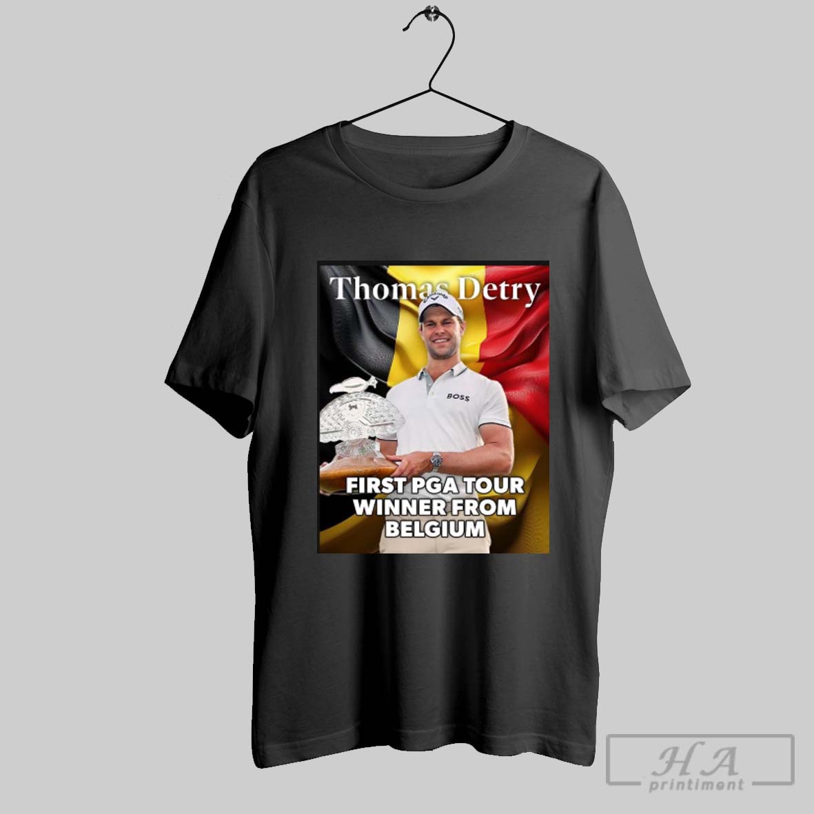 Thomas Detry First Pga Tour Winner From Belgium 2025 Poster Shirt