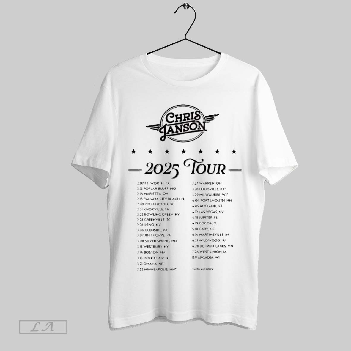 Top Chris Janson Tour 2025 Sweatshirt Shirt