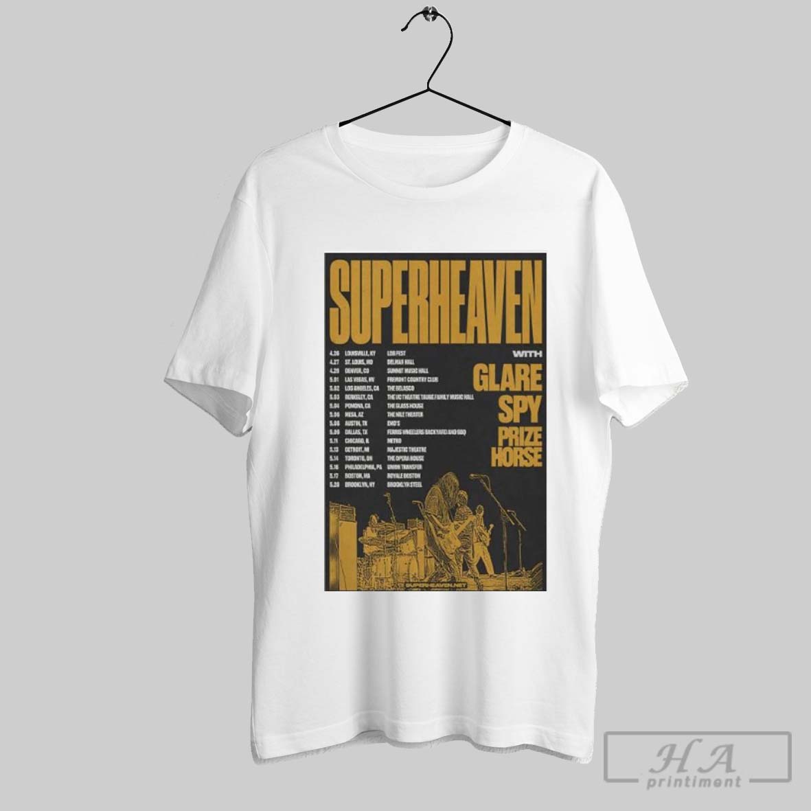 Super Heaven Touring 2025 Us Poster Shirt