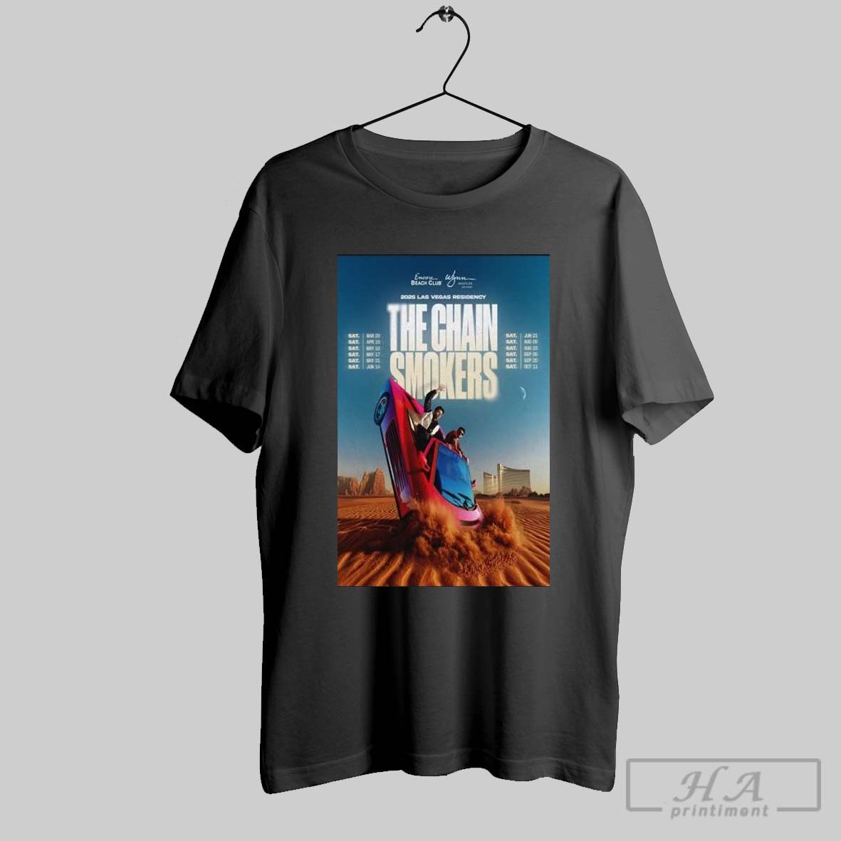 The Chain Smokers Las Vegas Residency Tour 2025 Shirt