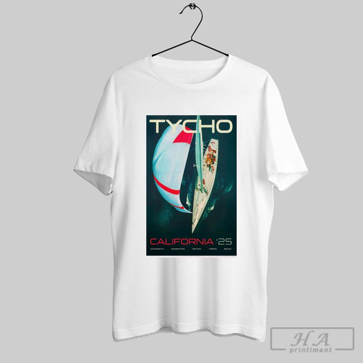 Poster Tycho California Tour 2025 Sacramento Pioneertown Ventura Fresno Big Sur Shirt