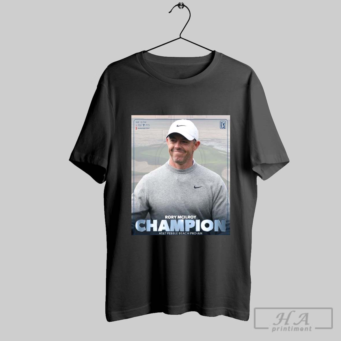 Poster Rory Mcilroy Champion 2025 Att Pebble Beach Pro Am Claims 27Th Tour Victory Shirt