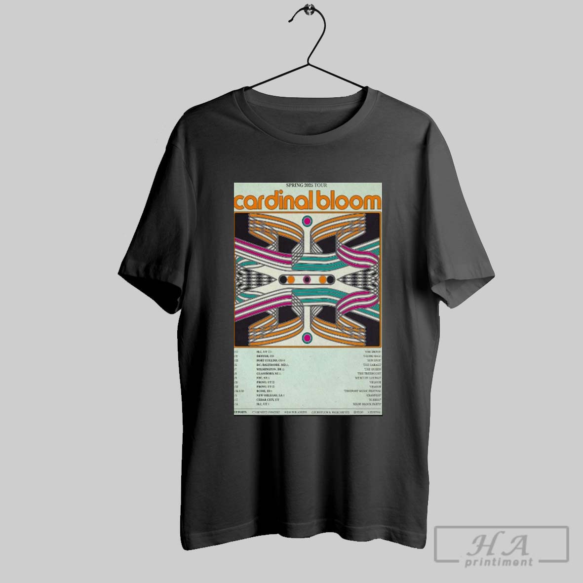 Poster Cardinal Bloom 2025 Spring Tour Shirt