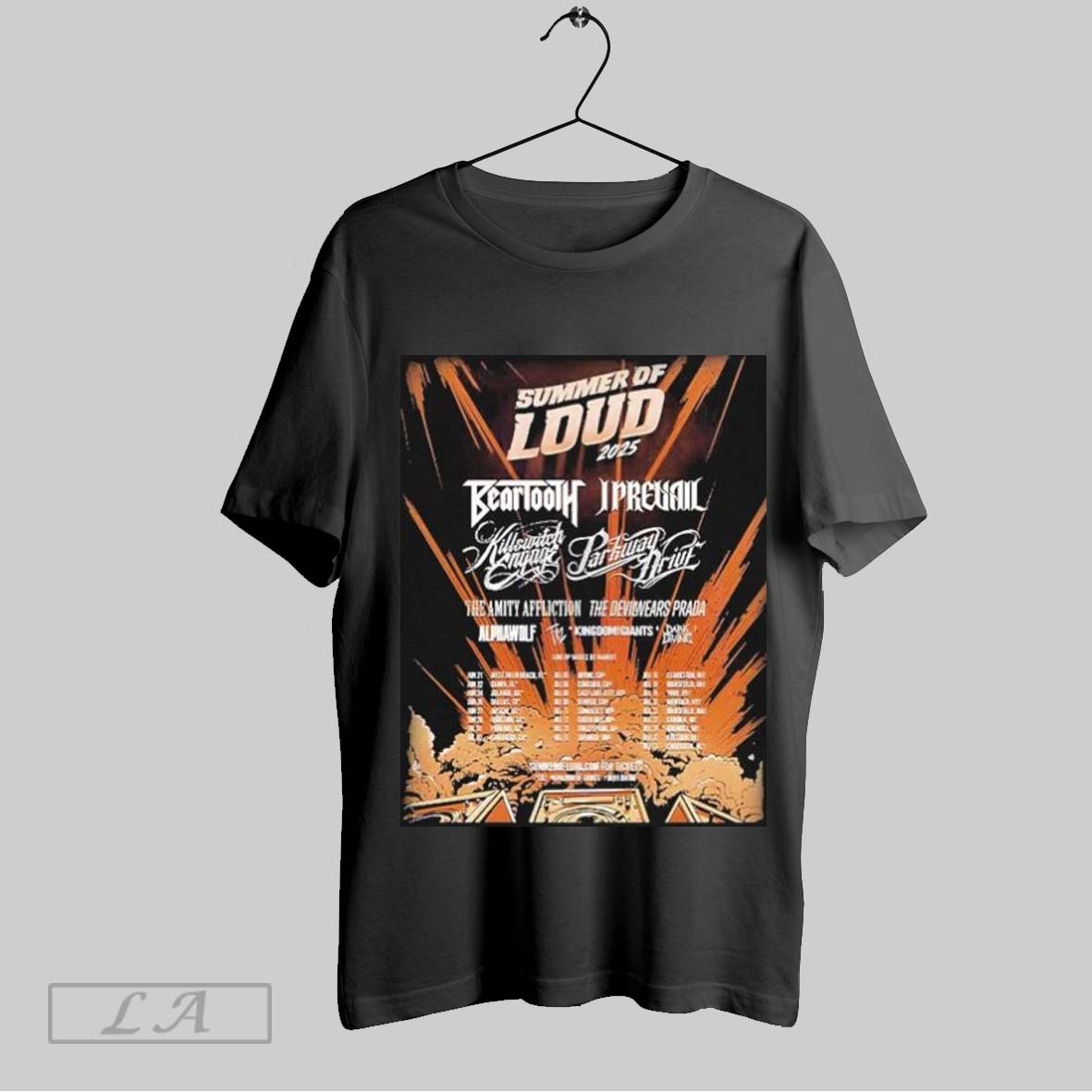 Original Summer Of Loud Festival 2025 North America Tour Featuring Line Up Shirt Hoodie Shirt