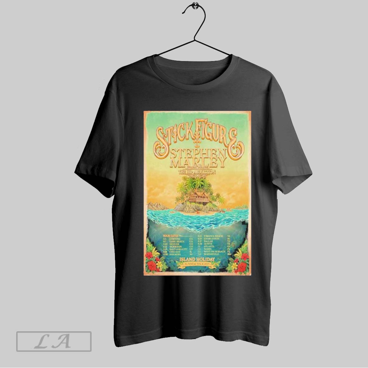 Original Stick Figure Island Holiday Summer Tour 2025 Poster Shirt