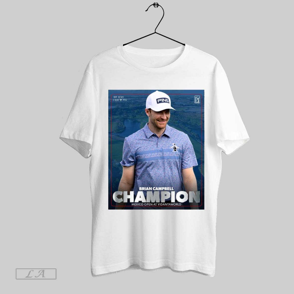 Original Poster Pga Tour Brian Campbell Earns His Maiden Victory Mexico Open At Vidantaworld 2025 Shirt Hoodie Shirt