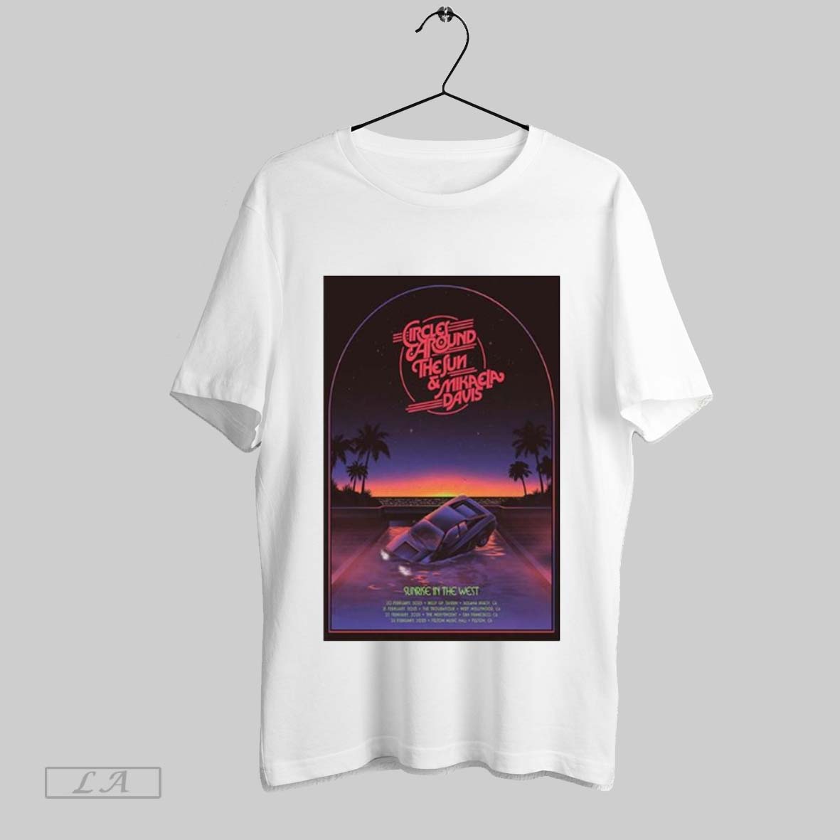 Original Circles Around The Sun And Mikaela Davis Sunrise In The West Tour 2025 Shirt