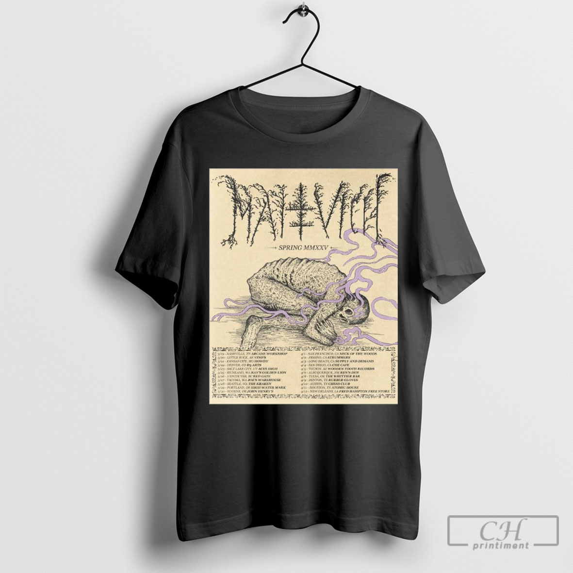 Official Spring Tour 2025 Malevich Nashville Tn 3 19 Little Rock Ar 3 20 Shirt