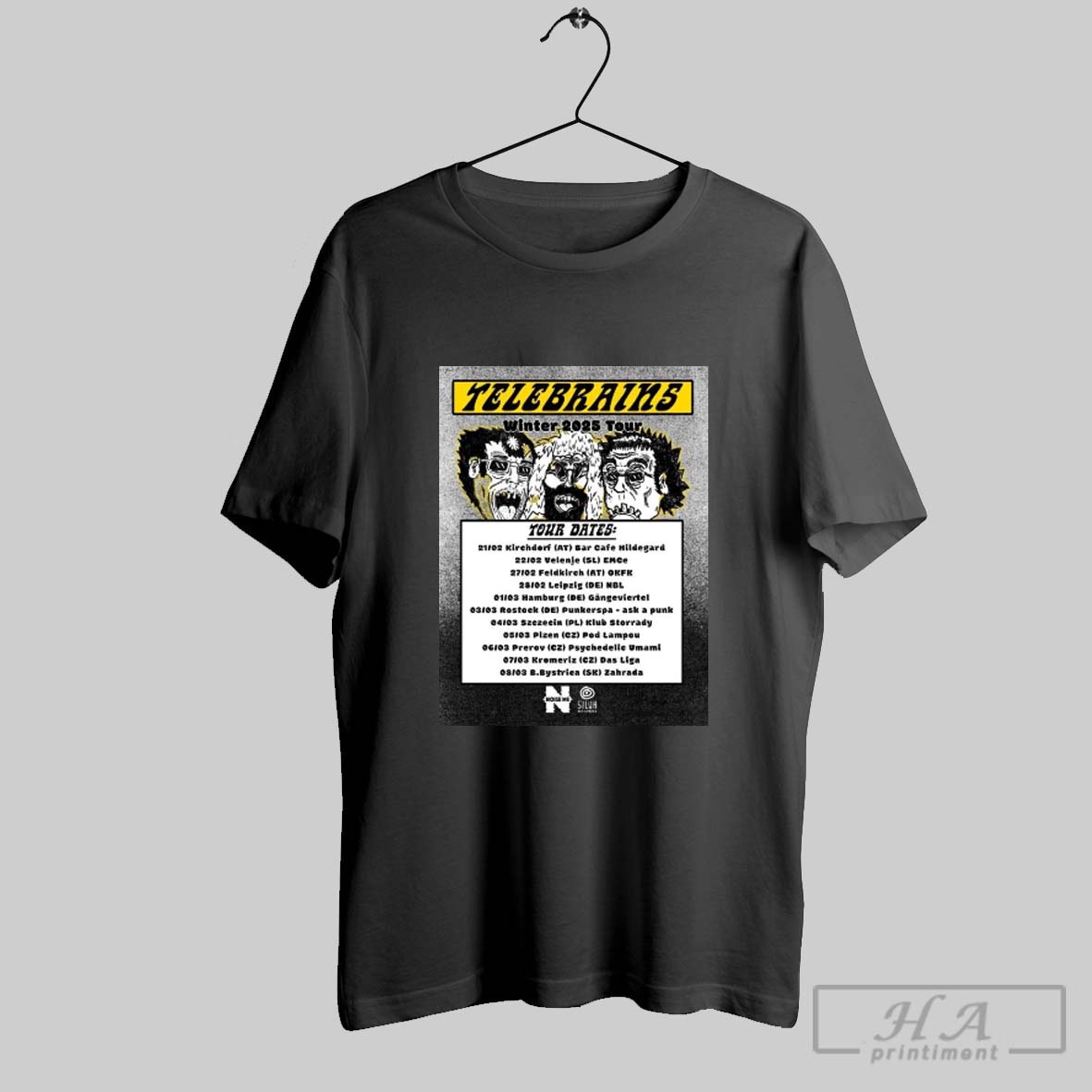 Official Telebrains Winter Tour 2025 Shirt