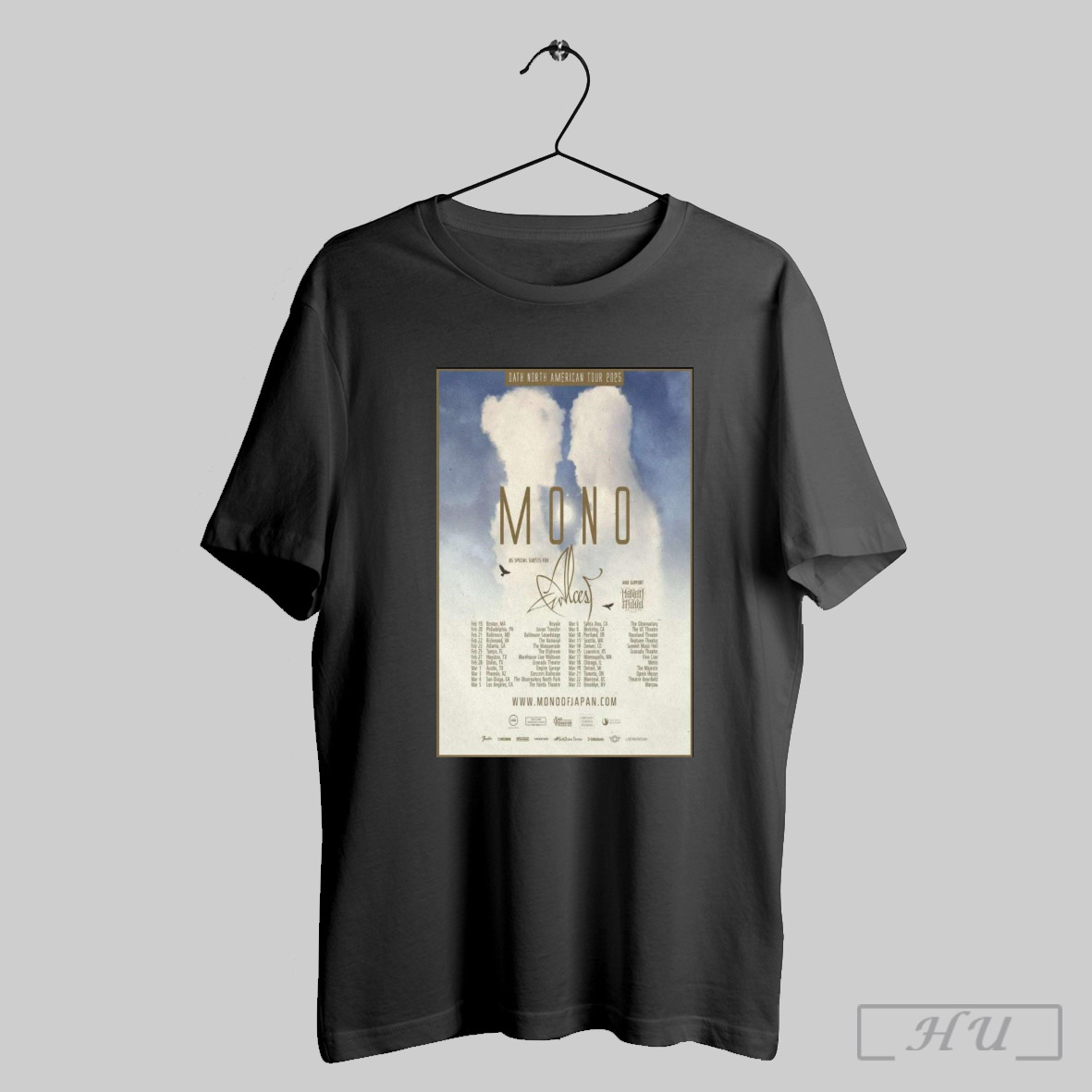 Official Poster Mono Oath North American Tour 2025 Shirt