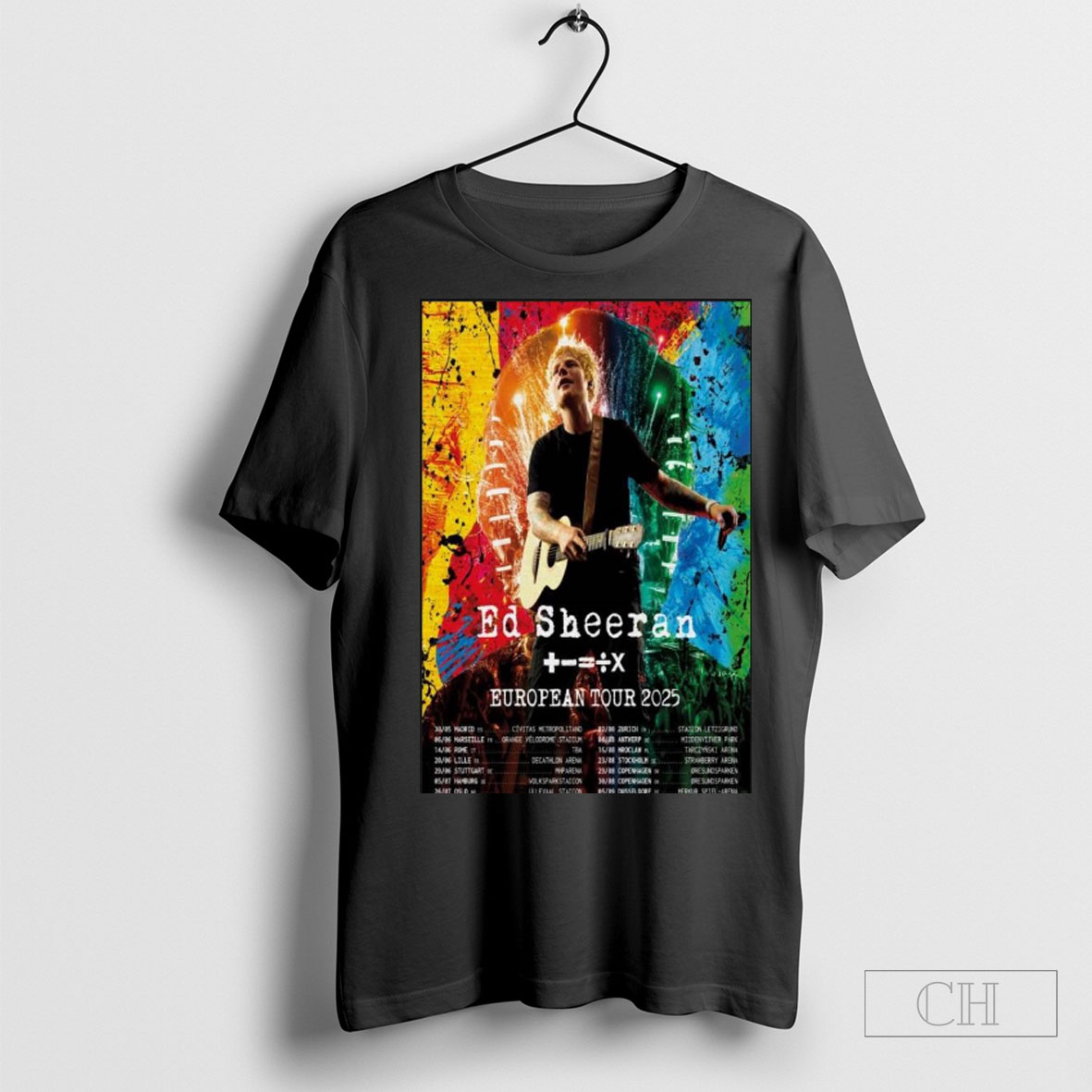 Official Ed Sheeran European Tour 2025 Shirt