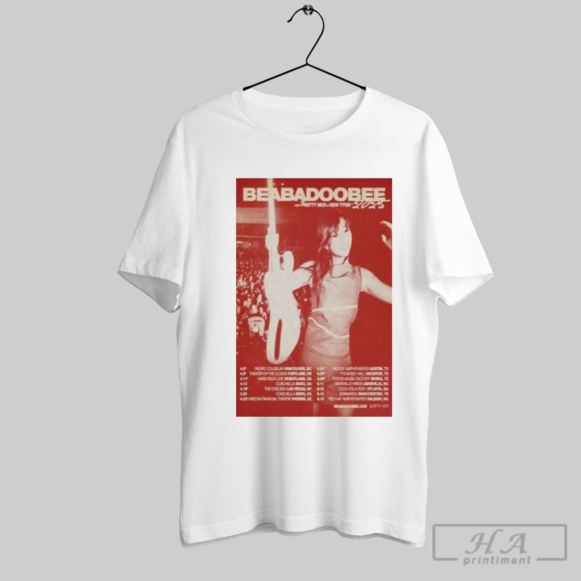 Official Beabadoobee With Pretty Sick Keni Titus Tour 2025 Shirt 1