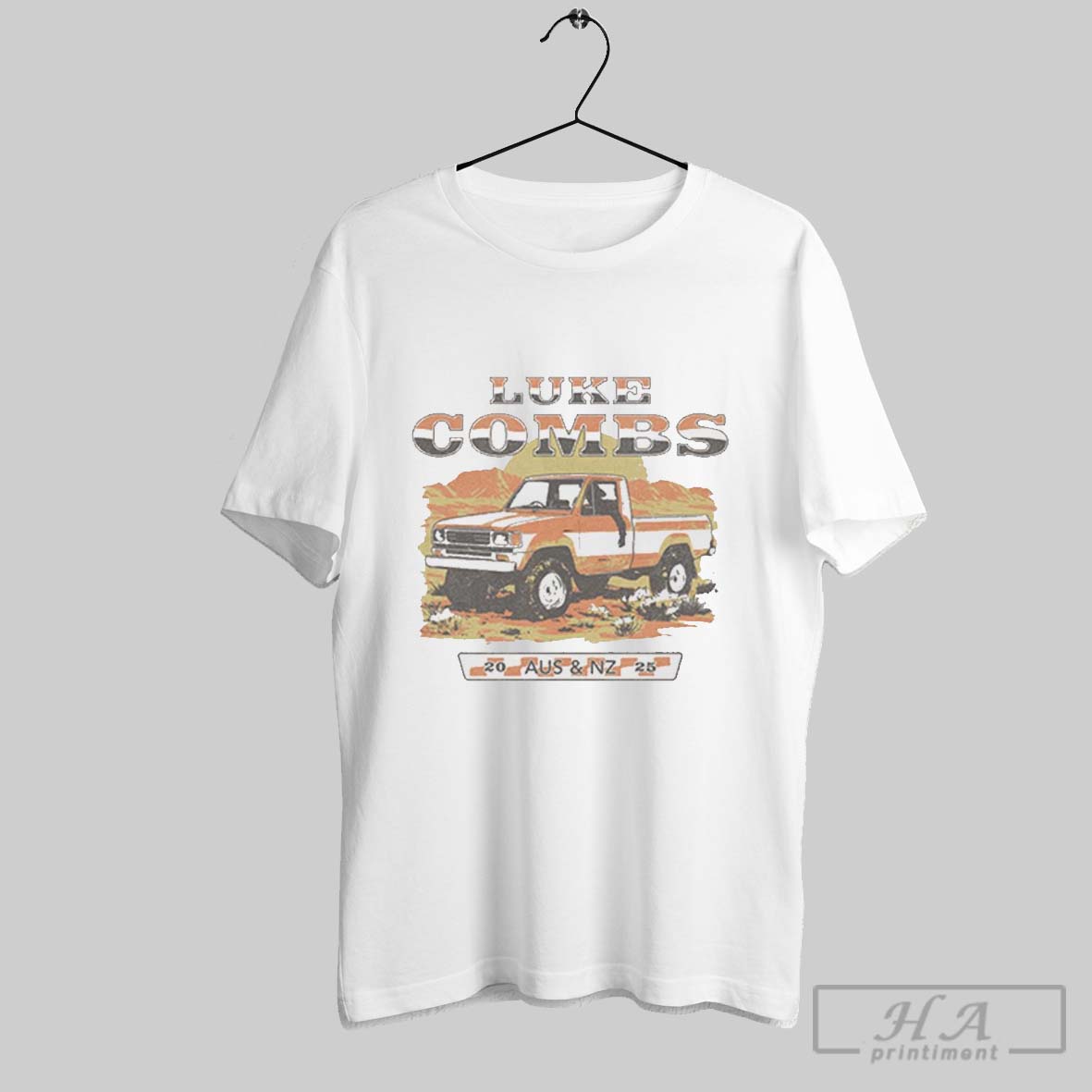 Luke Combs Australia Zealand Tour 2025 Truck Shirt