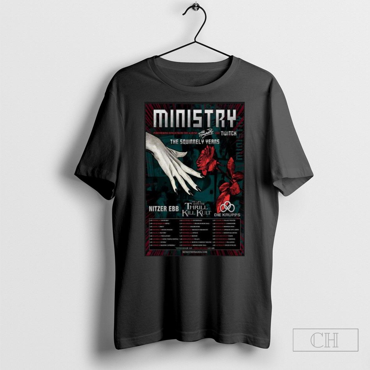 Ministry The Squirrely Years Tour 2025 Shirt