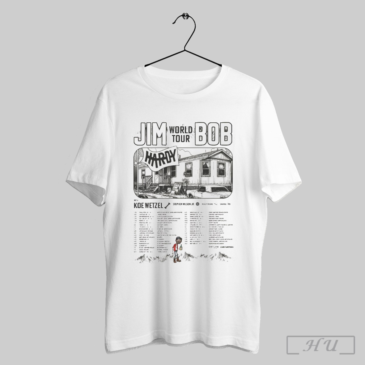 Hardy Announces 2025 Jim Bob World Tour Dates Poster Shirt