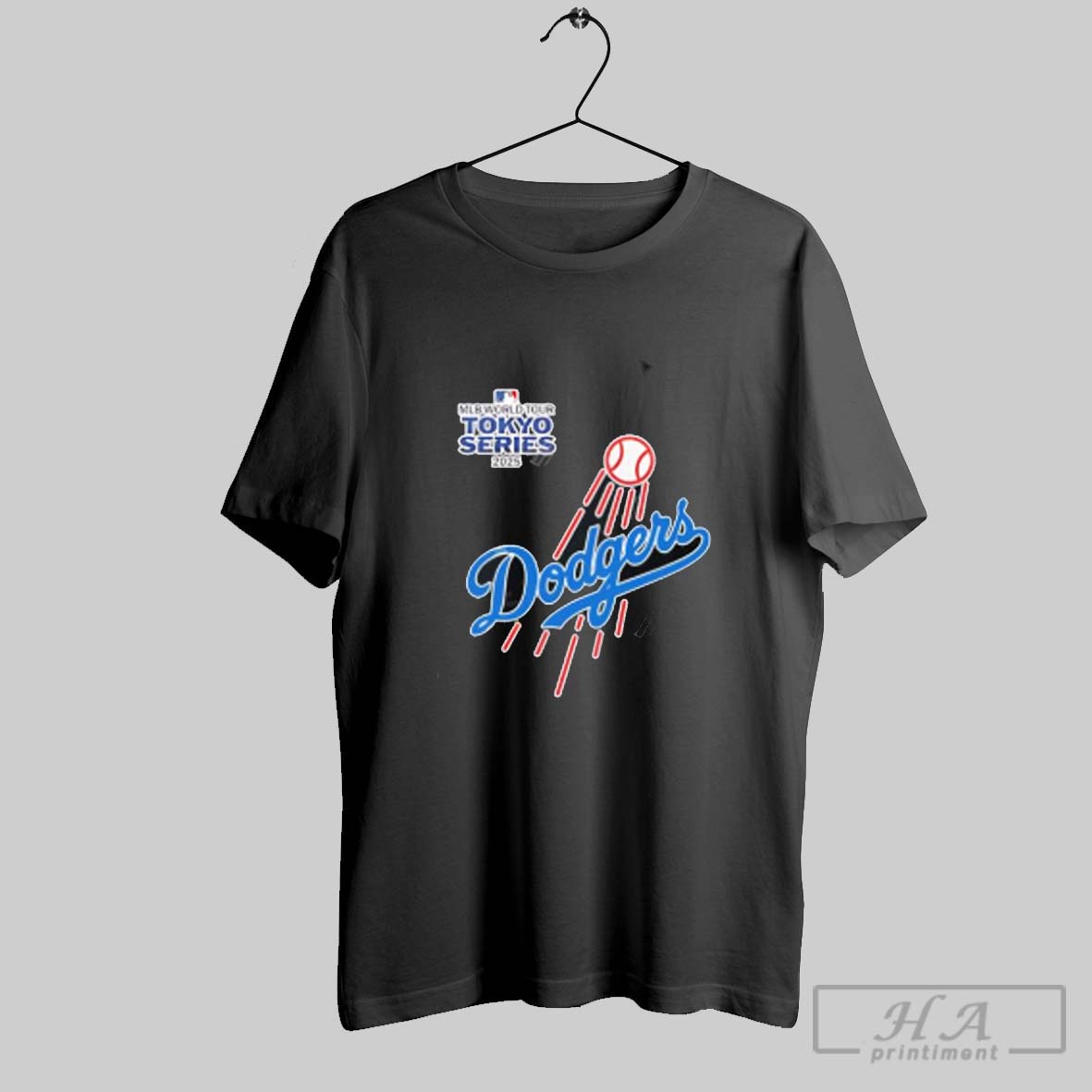 2025 Tokyo Series Tour Los Angeles Dodgers Logo Shirt