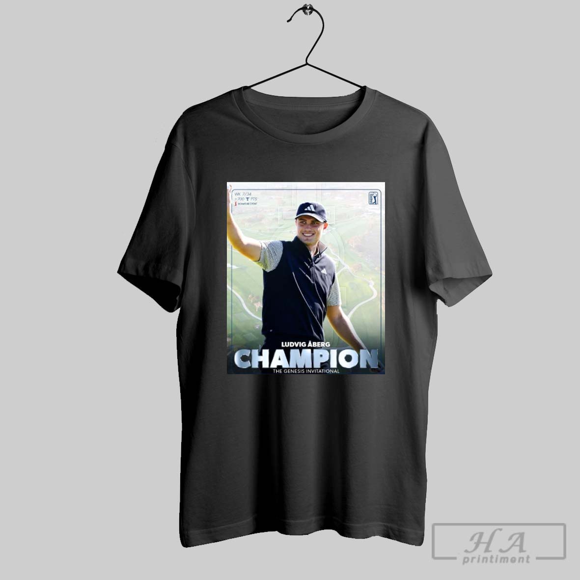 2 Time Winner On Tour Ludvig Aberg Is The Champion The Genesis Invitational 2025 Poster Shirt