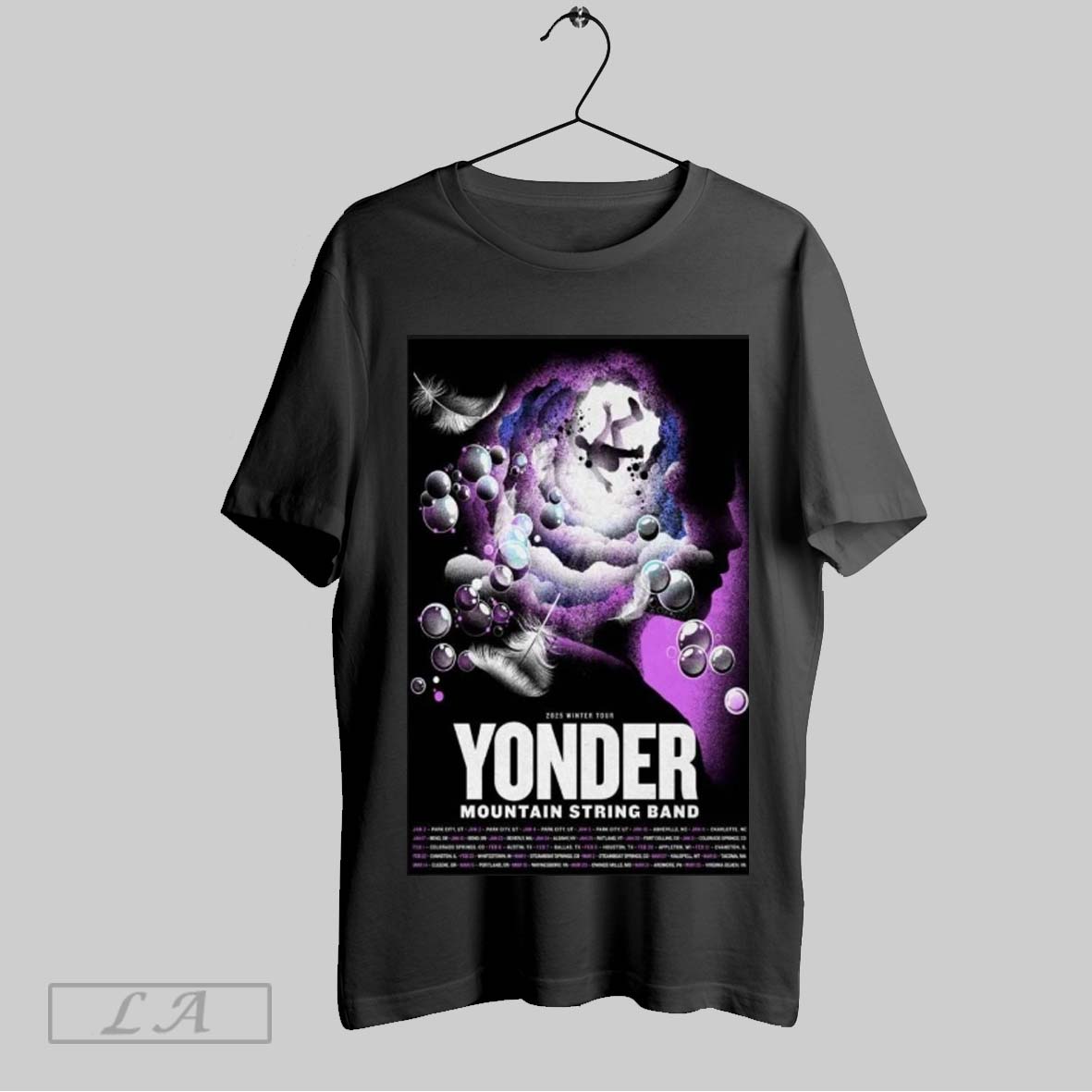Yonder Mountain String Band 2025 Winter Tour Poster Shirt