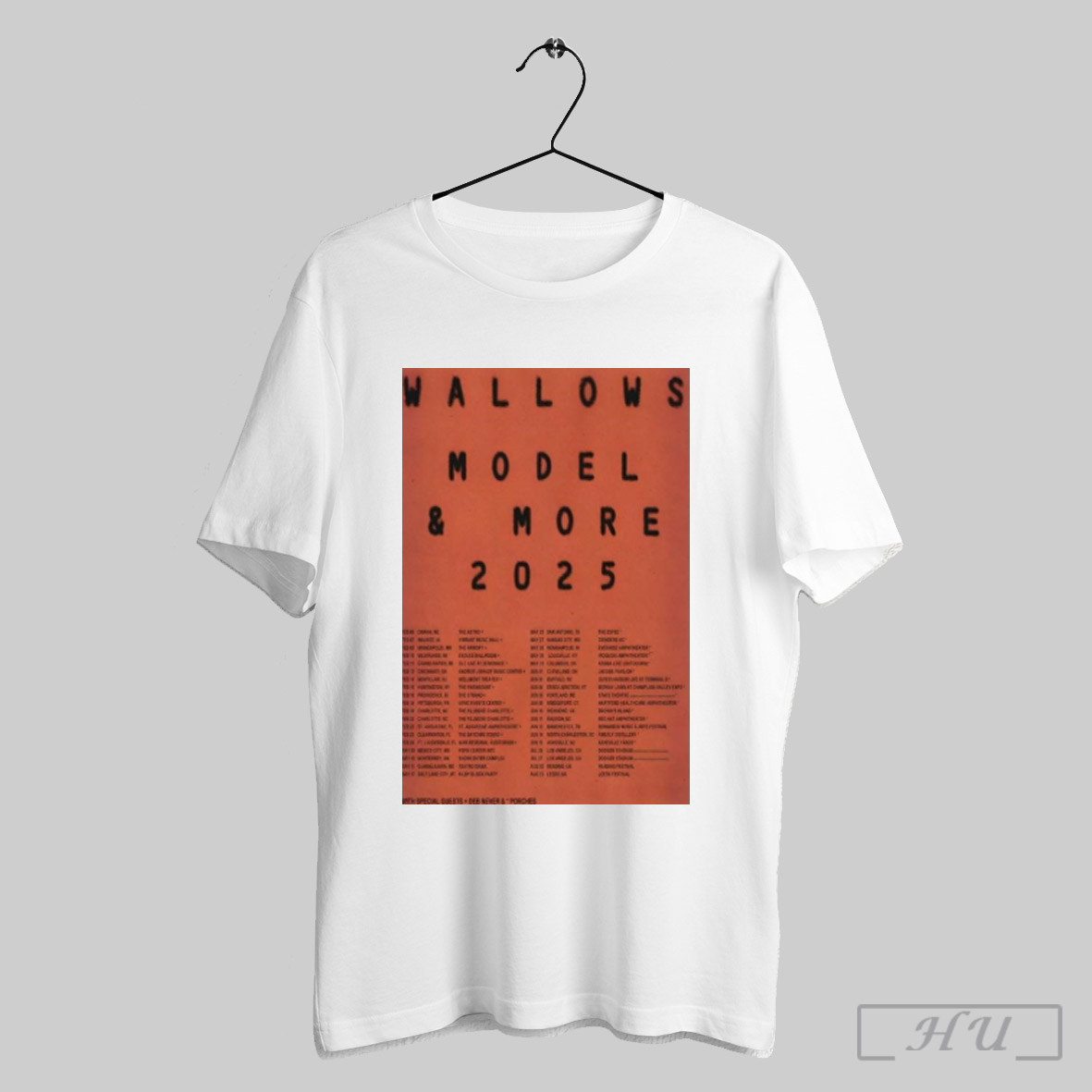 Wallows 2025 Model More Tour Shirt