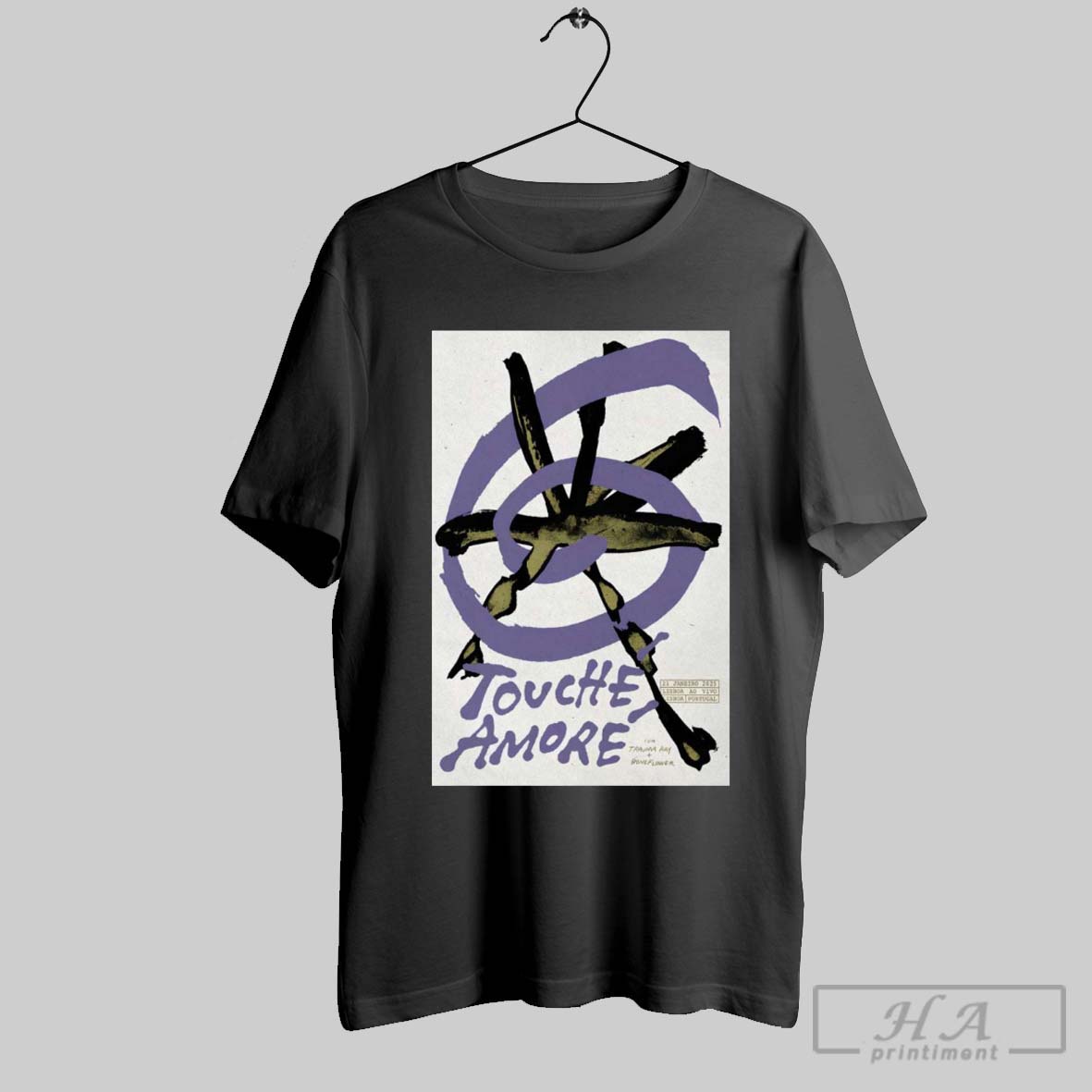 Tour 2025 Touche Amore Lisbon Portugal Lisboa Ao Vivo Poster Shirt