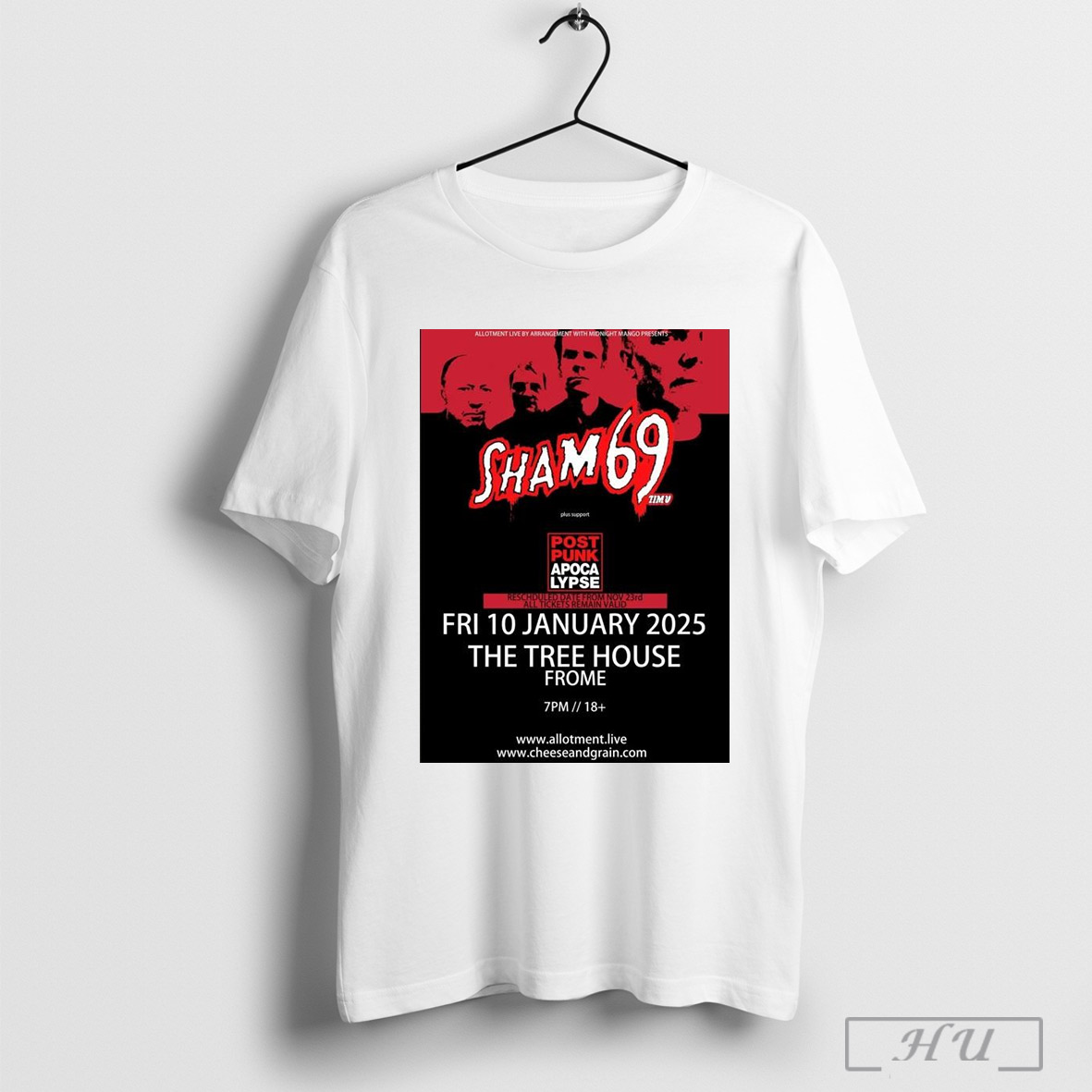 Sham 69 Post Punk Apocalypse Tour 2025 Shirt