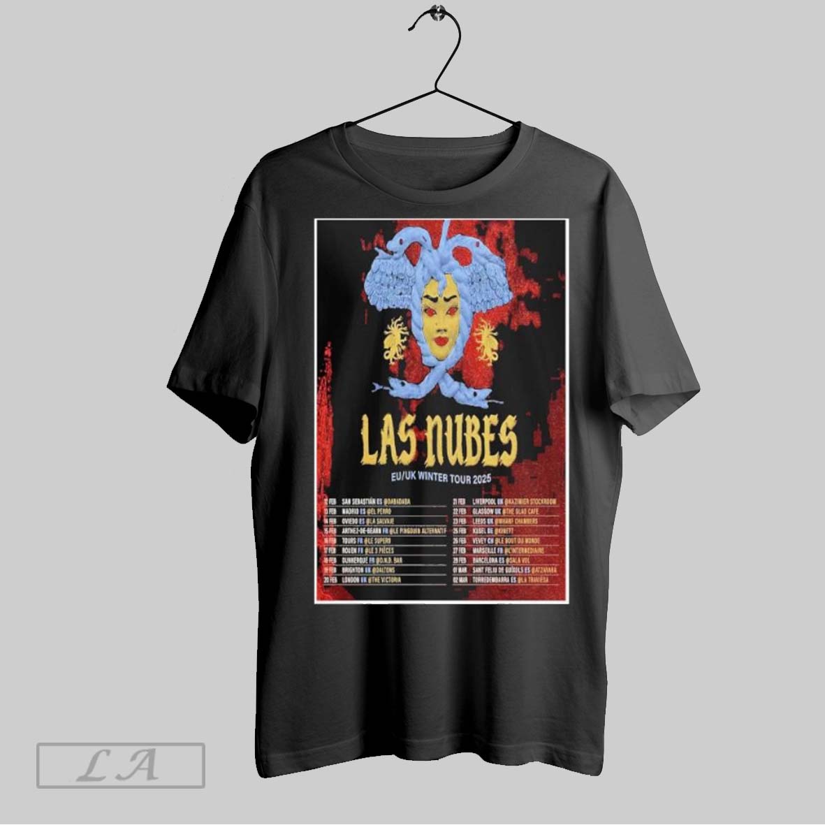 Official Poster Las Nubes Euk Winter Tour 2025 Shirt Custom Prints Store Shi