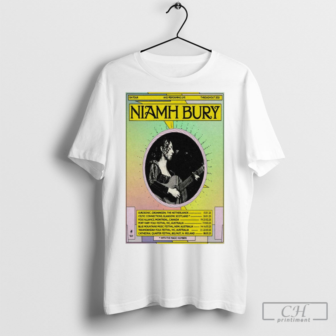 Official Niamh Bury Throughout Tour 2025 Poster Shirt